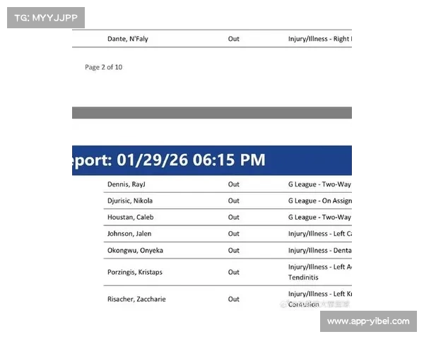 老鹰伤病报告：杰伦-约翰逊、戴森今日可以出战，库明加缺席